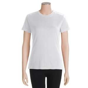 White Sierra Rib Knit T Shirt   Short Sleeve (For Women):  
