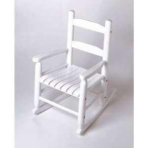  White Kids Rocking Chair by Lipper: Home & Kitchen