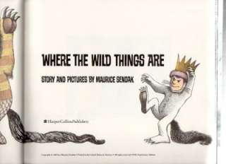 Where The Wild Things Are by Maurice Sendak  