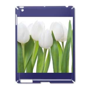  iPad 2 Case Royal Blue of White Tulips Spring Everything 