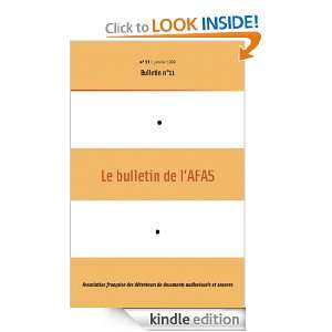 11  1999   Bulletin n°11   AFAS (French Edition): Association 
