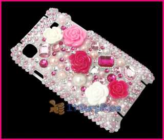 Bling Hard Rose Cover Case For Samsung i9000 Galaxy S  