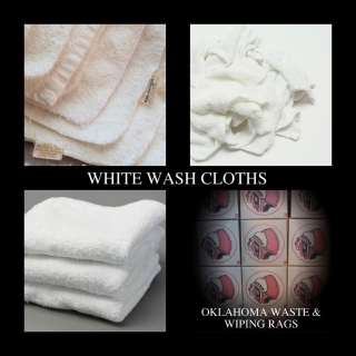 WHITE WASH CLOTHS CLEANING RAGS WIPERS 50 # POUNDS  