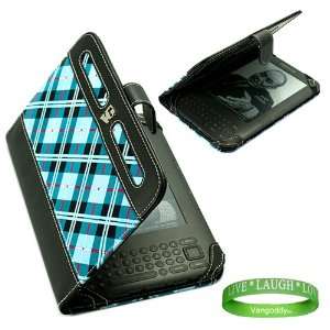  Stylish Blue Checker Plaid Melrose Leather Case and 