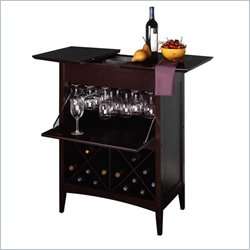 Winsome Espresso Butler Wood Wine Rack 021713928375  