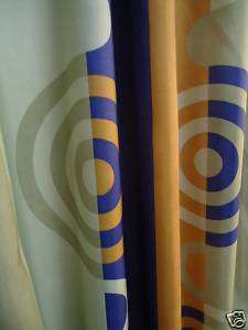 4926  CURTAINS FABRIC CONTEMPORARY PRINT WITH CIRCLES  