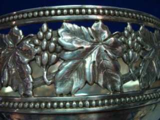 Buccellati Sterling Wine Coaster Italy Grapes & Leaf  