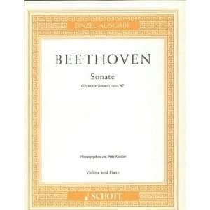  Sonata in A Major, Op. 47 Kreutzer Sonate (ed. Kreisler 