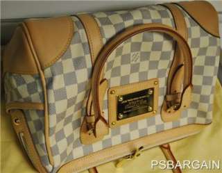 Authentic Louis Vuitton Damier Azur Canvas Berkeley N52001 Handbag 