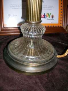 VINTAGE 1940S KEROSENE ELECTRIC CONVERTED TABLE LAMP  