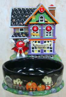 DEPT 56 M&M Haunted House Candy Dish HALLOWEEN 59320  