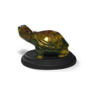  Carved Semi precious Mineral Turtle Totem 