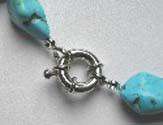 FREE S&H NATURAL BIG BAROQUE TURQUOISE NECKLACE 6011  