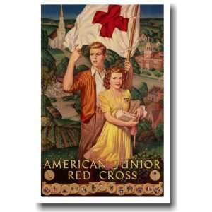 American Junior Red Cross   Vintage Reprint Poster