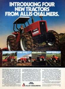 1981 Allis Chalmers 6080 4WD Tractor Original Color Ad  