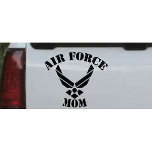 Air Force Mom Military Car Window Wall Laptop Decal Sticker    Black 