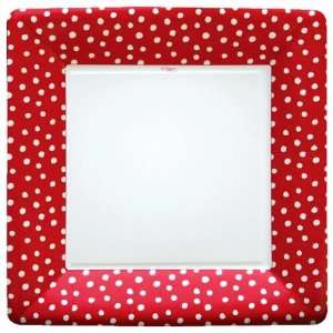    Small Dots Red 10 inch Square Paper Plate: Kitchen & Dining