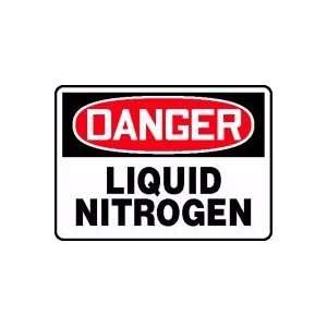  DANGER LIQUID NITROGEN Sign   10 x 14 Dura Plastic