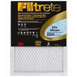  3M Filtrete Elite Allergen Air Filter (Black) 20x20x1 