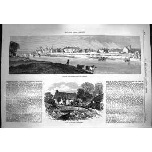   1870 Castle Athlone Cabin Westmeath Ireland Fox Geese