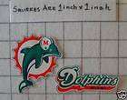 miami dolphins nfl iron on fabric appliques no sew 2pc