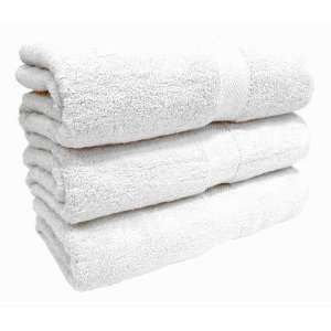   Cotton Loops White Bath Sheet West Point Stenvens: Home & Kitchen
