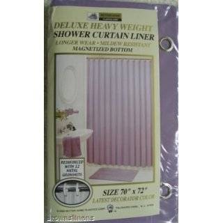 NEW VINYL SHOWER CURTAIN LINER WITH MAGNETS   LILAC
