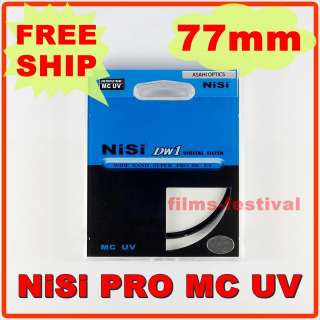 NiSi PRO MC UV 77mm Lens Filter DW1 Japan Digital Wide Band 1pcs 
