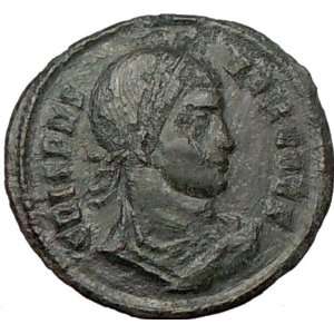  CRISPUS Caesar 320AD Ancient Authentic Roiman Coin WREATH 