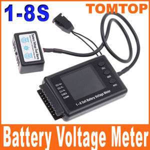 RC Model BVM 8S 1 8 Cell Battery Voltage Meter Tester Alarm Li NiCd 