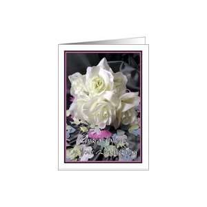  Wedding   White Roses & Confetti Card Health & Personal 