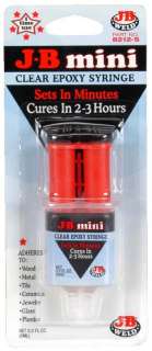 Weld Clear Mini One Time Use Epoxy Syringe NIB 043425821256  