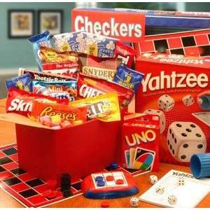 Game Time Boredom Buster Box Gift Basket: Grocery & Gourmet Food