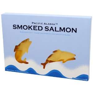 Pacific Alaska Smoked Wild Salmon, 6 oz Box:  Grocery 