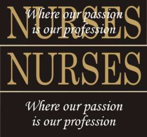 Primitive Sign STENCIL~Nurses~Where our Passion Hospital Unit Decor 