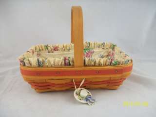 Longaberger 2000 Mothers Day Early Blossom Basket w TO  