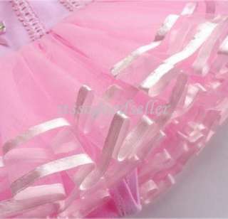   Leotard Ballet Tutu Costume Dance New Skirt Dress 2 8YRS Sleeve  