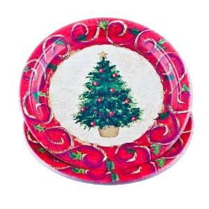  Christmas Tree 9 Paper Dinner Plates   10 Count: Kitchen 