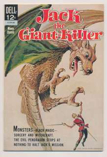 MOVIE CLASSIC JACK THE GIANT KILLER, F, Silver Age Dell Comics 1962 