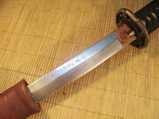 Handmade Japanese Army Officer Sword w/Leather Scabbard   200c08