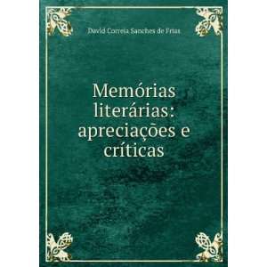   crÃ­ticas David Correia Sanches de Frias  Books