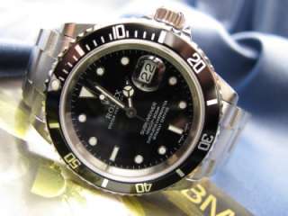 2006 Rolex Steel Submariner Date Bezel Ref 16610 Z Serial #356  