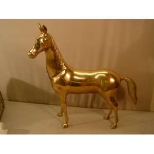  Large Brass Thorobred Horse 