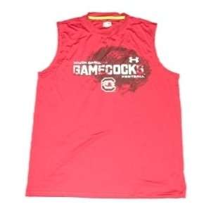   Gamecocks Sleeveless Shirt Under Armour Crimson (L)