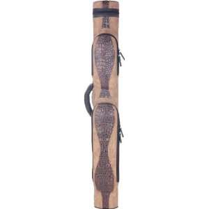  Sterling Tan/Brown Wave Pool Cue Case for 2 Cues Sports 