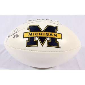  Denard Robinson Signed Michigan Wolverines Logo Ball   GAI 