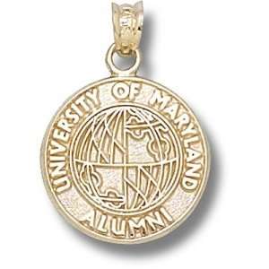  University of Md Maryland Alumni Seal Pendant (Gold 
