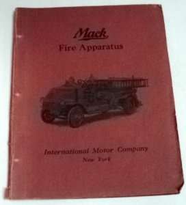 Mack 1925 AB1 Fire Truck Brockton Proposal Brochure  