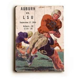 Auburn University vs LSU Wood Sign