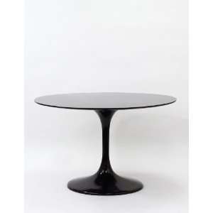  48 Eero Saarinen Style Tulip Dining Table   Black: Home 